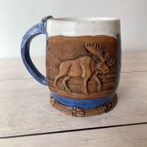 Moose mug/pottery